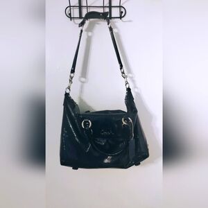 COACH Ashley Shiny Leather Carryall